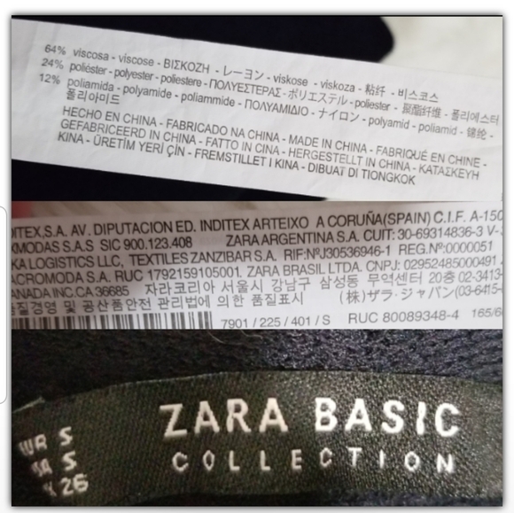 Zara Basics viscose blend skirt size small - Picture 3 of 3